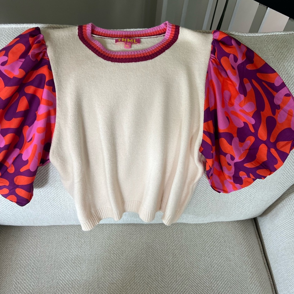 THML Multicolor Striped Knit Top